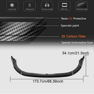 Lame de Pare-chocs Avant (pour GTI HB, Carbone Sec) photo 4