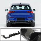 Volkswagen Golf 8 2019- Diffuseur de pare-chocs arrière (pour R HB, Carbone Sec) photo 2