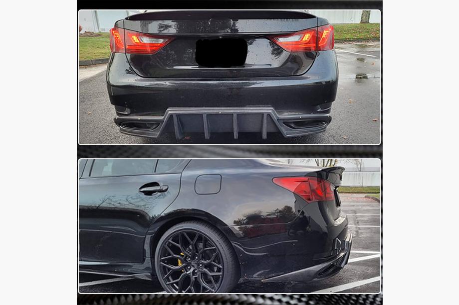 Lexus GS 2011-2020 Diffuseur de Pare-chocs Arrière (pour F-Sport 2011-2015, Carbone) Photo 5