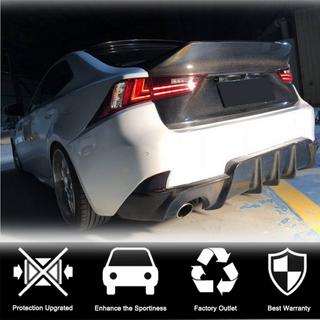 Diffuseur de Pare-chocs Arrière V1 pour Base/F-Sport 2013-2016, Carbone Lexus IS 2013- photo 2