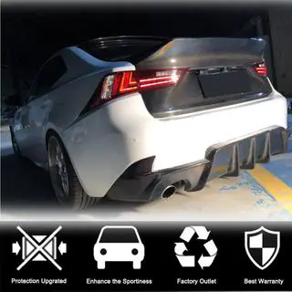 Diffuseur de Pare-chocs Arrière V1 pour Base/F-Sport 2013-2016, Carbone Lexus IS 2013- photo 2