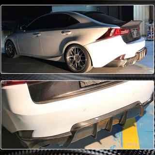 Diffuseur de Pare-chocs Arrière V1 pour Base/F-Sport 2013-2016, Carbone Lexus IS 2013- photo 4