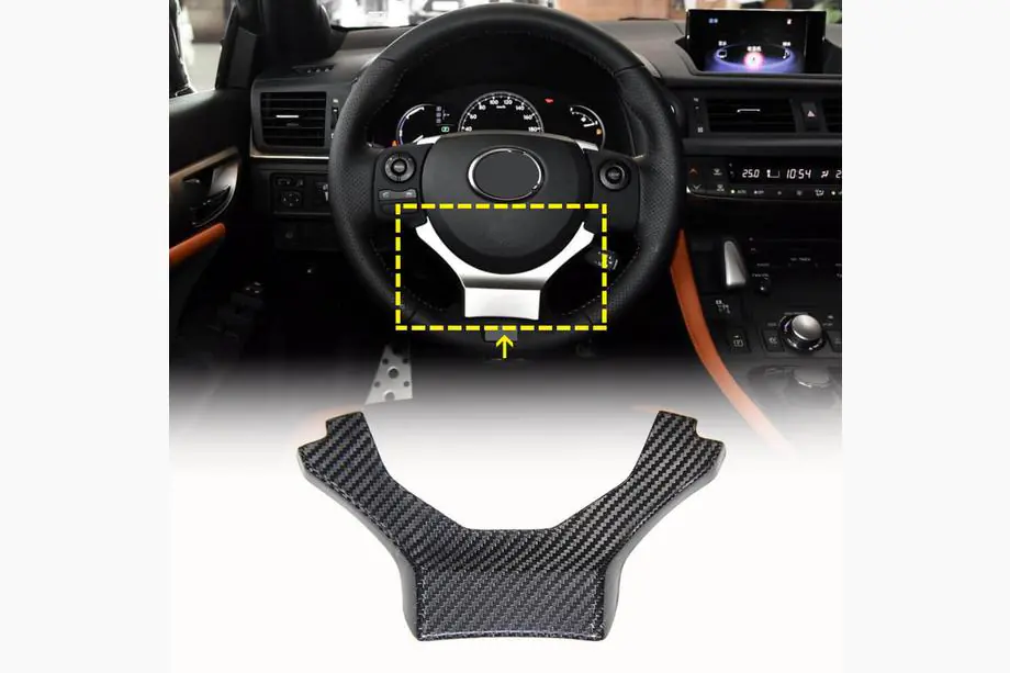 Lexus CT200H 2011-2022 Cache Volant Carbone Image