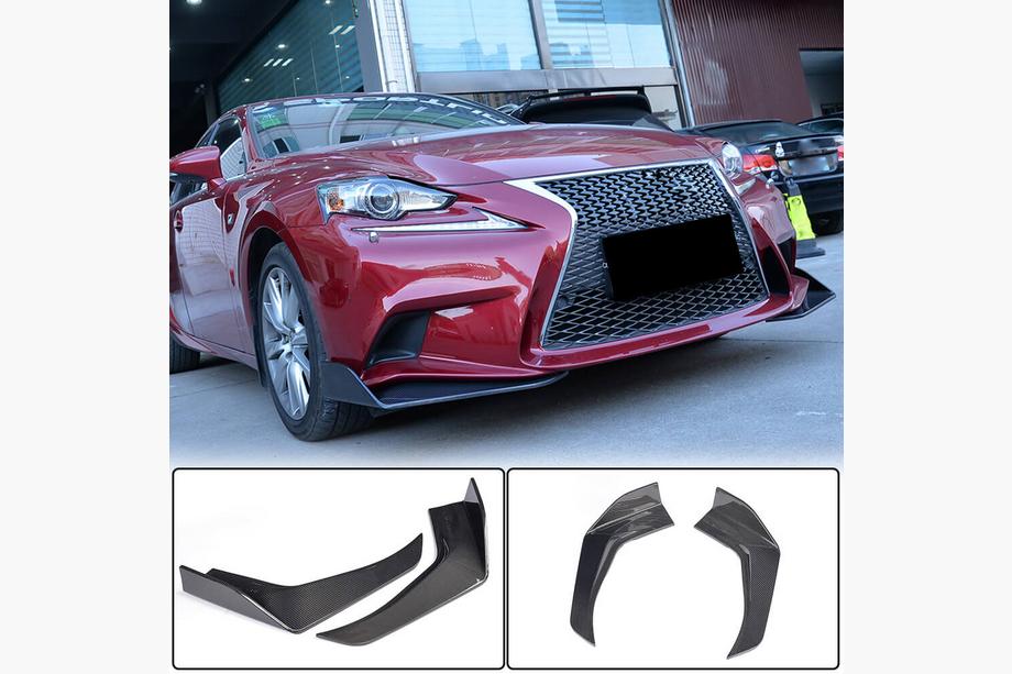 Lexus IS 2013- Extensions de Pare-chocs Avant Flap (pour F-Sport 2013-2016, Carbone) Photo 1