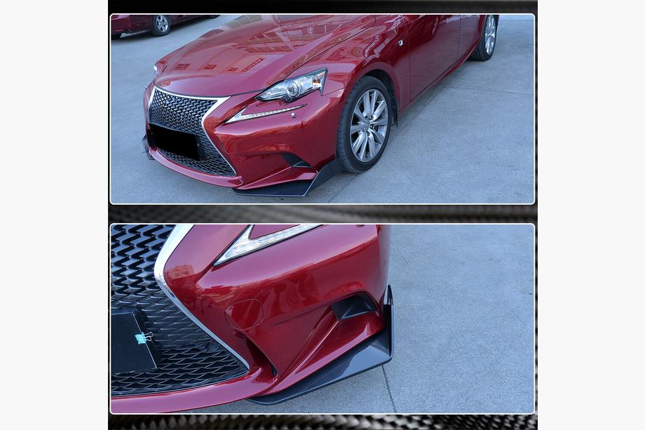 Lexus IS 2013- Extensions de Pare-chocs Avant Flap (pour F-Sport 2013-2016, Carbone) Photo 4