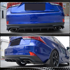 Lexus IS 2013- Diffuseur de pare-chocs arrière (pour Base/F-Sport 2016-2020, Carbone) photo 2