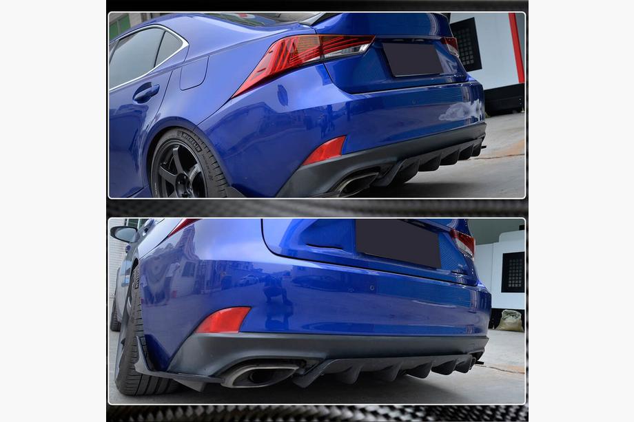 Lexus IS 2013- Diffuseur de pare-chocs arrière (pour Base/F-Sport 2016-2020, Carbone) Image