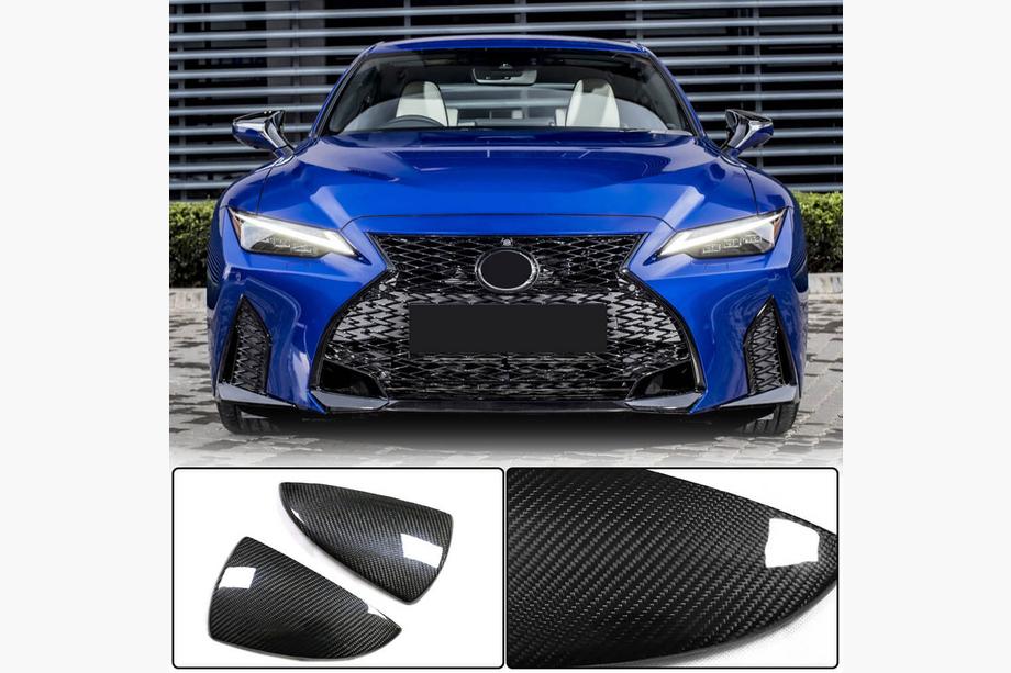 Lexus IS 2013- Coques de Rétroviseurs (pour 2020+, Carbone Sec) Image