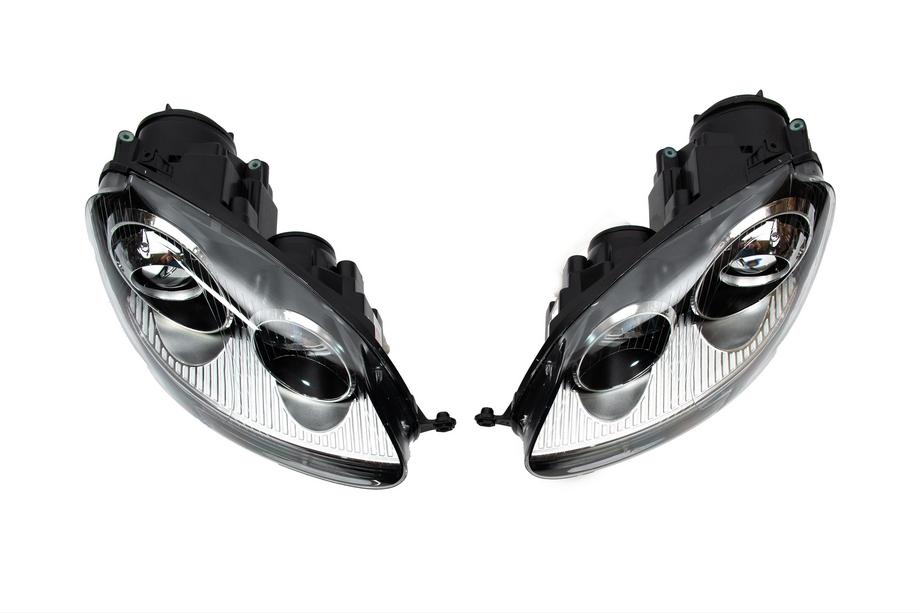 Volkswagen Golf 5 2003-2009 Phares avant à lentille projector Black (2 pcs) Photo 4