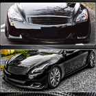 Infiniti G25/G35/37 (V36/CV36) 2006-2015 Lame de Pare-chocs Avant (pour G37 Coupe 2009-2013, Carbone) photo 3