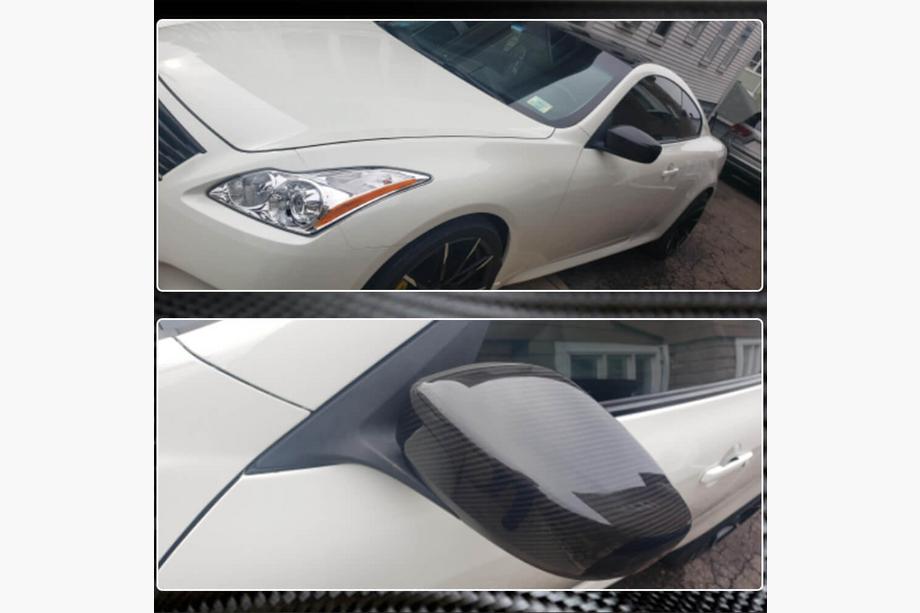 Infiniti G25/G35/37 (V36/CV36) 2006-2015 Coques de Rétroviseurs Carbone Photo 5