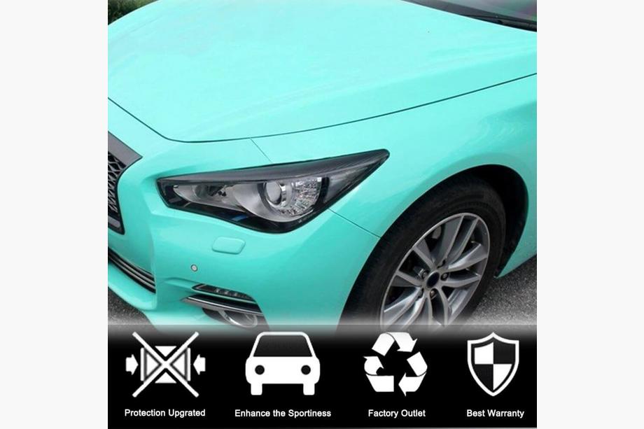 Infiniti Q50/Q60 2013-2024 Paupières de phares (pour Q50 2014-2017, Carbone) Photo 2