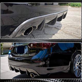 Diffuseur de Pare-chocs Arrière V1 pour Q50 Base/Sport 2014-2017, Carbone photo 4