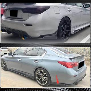 Couvre pare-chocs arrière carbone pour Q50 Base/Sport 2014-2017 photo 4