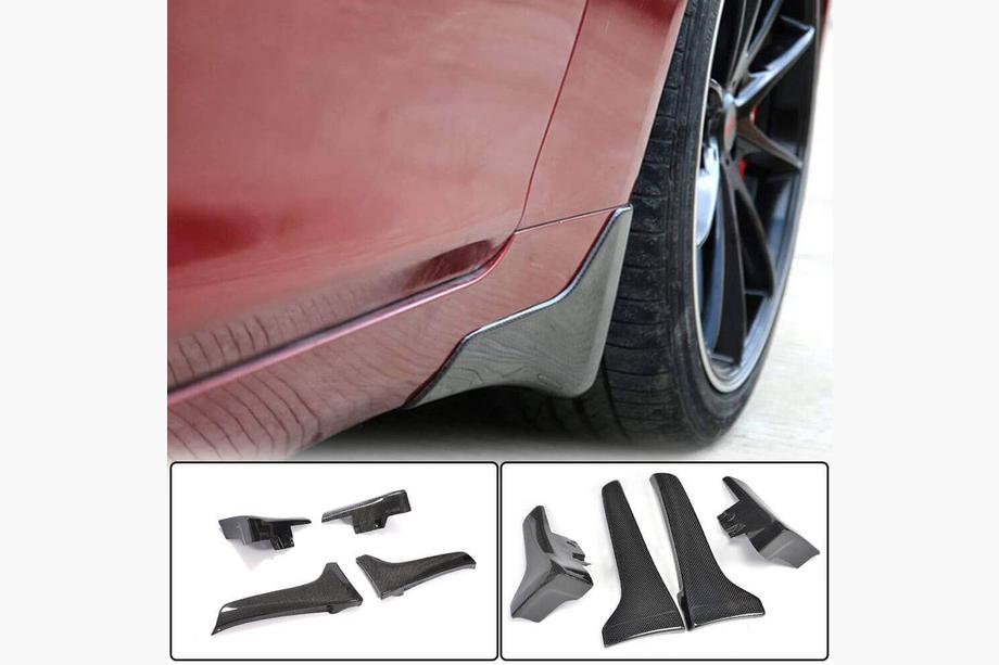 Infiniti Q50/Q60 2013-2024 Bavettes (pour Q50 Base/Sport 2014-2017, Carbone) Image