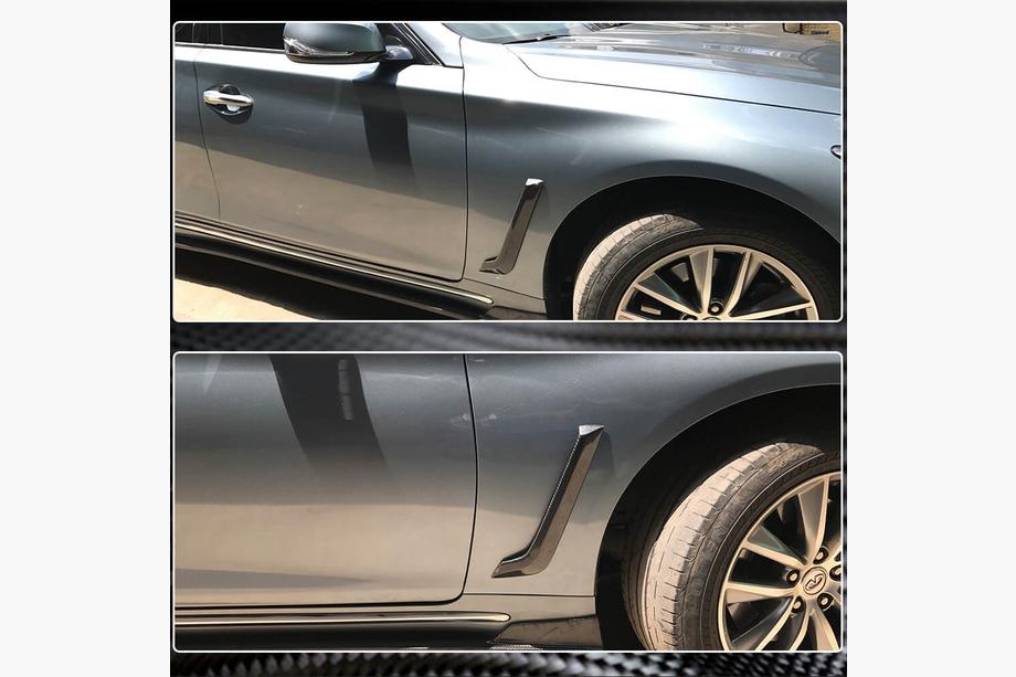 Infiniti Q50/Q60 2013-2024 Couvre-ailes avant en carbone (pour Q50 Base/Sport 2014-2020) Photo 4