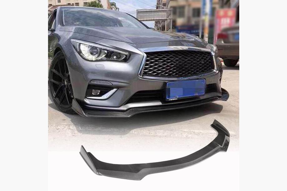Infiniti Q50/Q60 2013-2024 Lame avant Lip V1 pour Q50 Base 2018-2023 Carbone Image