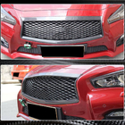 Infiniti Q50/Q60 2013-2024 Encadrement de calandre (pour Q50 Base/Sport 2014-2017, Carbone) photo 4