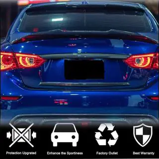 Cache de couvercle de coffre (pour Q50 Base/Sport 2014-2017, Carbone) Infiniti Q50/Q60 2013-2024 photo 2