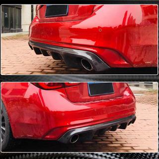 Diffuseur de Pare-chocs Arrière V2 pour Q50 Base/Sport 2018-2023 Carbone Infiniti Q50/Q60 2013-2024 photo 3