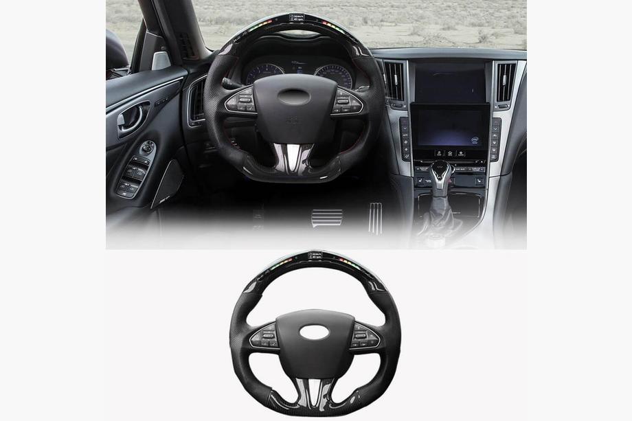 Infiniti Q50/Q60 2013-2024 Volant Anatomique (pour 2014-2017, Carbone) Image
