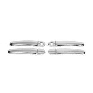 Couvre-poignées de Porte Chromés (4 pcs, Acier Inoxydable) photo 2