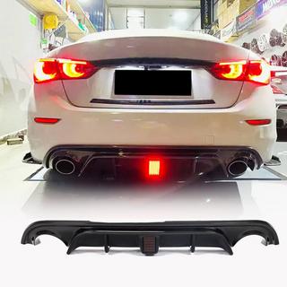 Diffuseur de Pare-chocs Arrière V4 (pour Q50 Base/Sport 2014-2017, Carbone) Infiniti Q50/Q60 2013-2024 photo 1