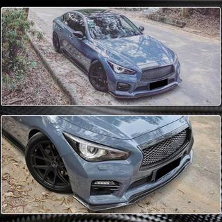 Lame Avant V1 pour Q50 Sport 2014-2017 Carbone Infiniti Q50/Q60 2013-2024 photo 4