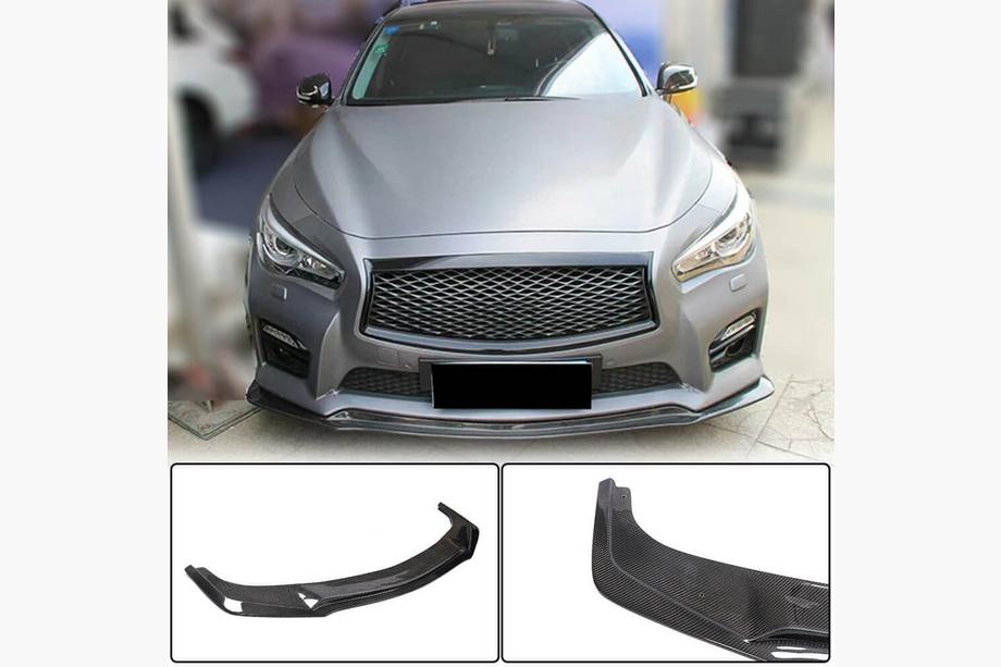 Infiniti Q50/Q60 2013-2024 Lame Avant V1 pour Q50 Sport 2014-2017 Carbone Photo 1
