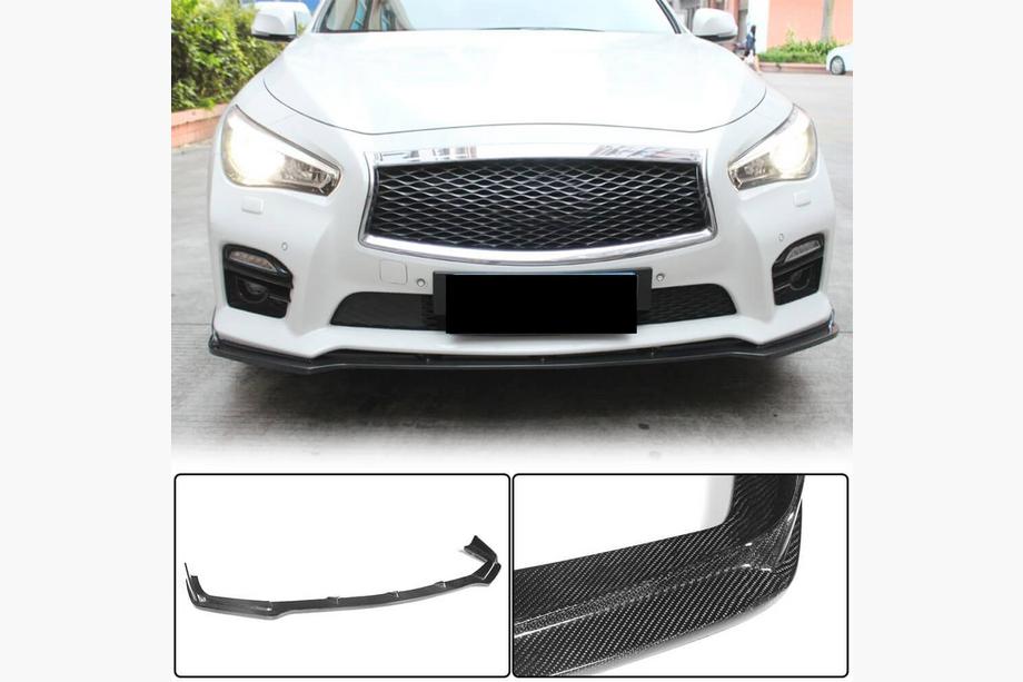 Infiniti Q50/Q60 2013-2024 Lame avant V2 pour Q50 Sport 2014-2017 Carbone Photo 1