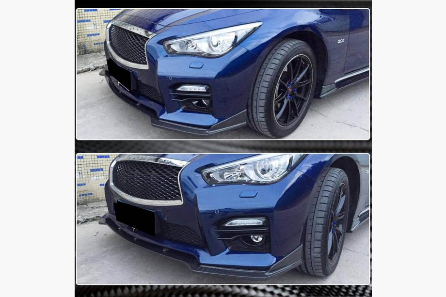 Infiniti Q50/Q60 2013-2024 Lame avant V2 pour Q50 Sport 2014-2017 Carbone Photo 3