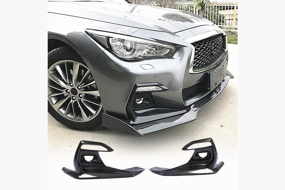 Infiniti Q50/Q60 2013-2024 Caches Antibrouillards en Carbone (pour Q50 Sport 2018-2022) Image