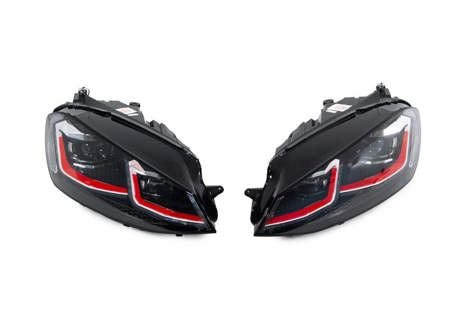 Volkswagen Golf 7/E-Golf 2012-2020 Phares avant Red FullLed (2012-2017, sans modules, 2 pcs) Photo 1
