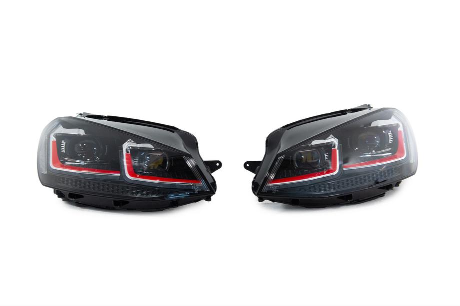 Volkswagen Golf 7/E-Golf 2012-2020 Phares avant Red FullLed (2012-2017, sans modules, 2 pcs) Photo 2