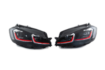 Volkswagen Golf 7/E-Golf 2012-2020 Phares Avant Red (2017-2020, 2 pcs) photo 1