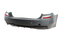 BMW 5 Series F10/F11 2010–2016 Pare-chocs arrière avec diffuseur M-Performance (pour F10, pour double sortie d’échappement d’un seul côté) photo 2