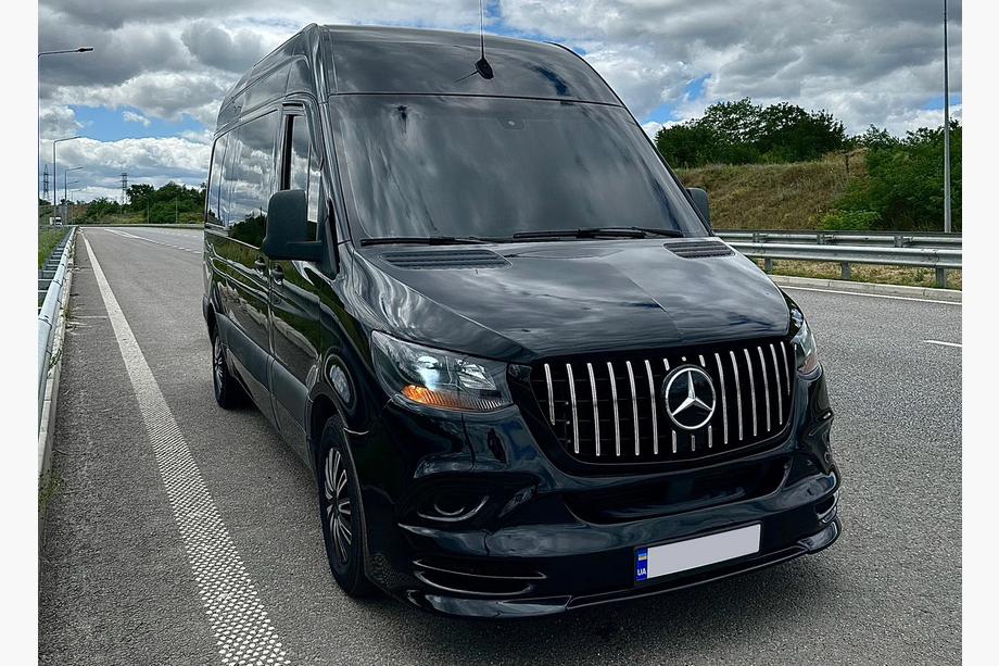 Mercedes Sprinter W907/W910 2018- Calandre Avant Panamericana GT Chrome Premium V2 (Avec Cadre) Photo 3