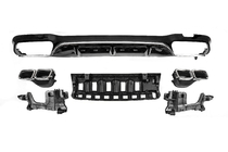 Mercedes E-class W213 2016-2023 Diffuseur Arrière avec Sorties E63-Design Argent (pour AMG/AMG-Line 2016-2020) photo 1