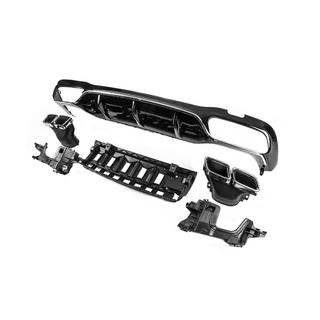 Diffuseur Arrière avec Sorties E63-Design Argent (pour AMG/AMG-Line 2016-2020) photo 2