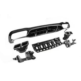 Diffuseur Arrière avec Sorties E63-Design Argent (pour AMG/AMG-Line 2016-2020) photo 3