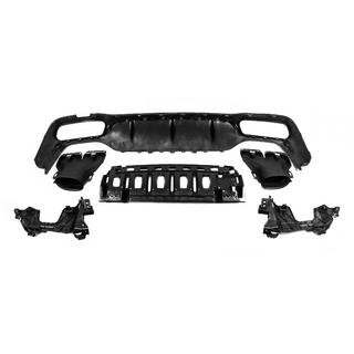 Diffuseur Arrière avec Sorties E63-Design Argent (pour AMG/AMG-Line 2016-2020) photo 4