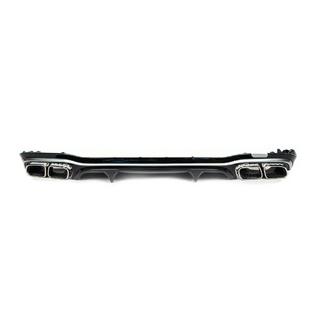 Diffuseur arrière avec embouts d’échappement E63-Desgin Silver (pour AMG/AMG-Line 2020-2024) photo 1