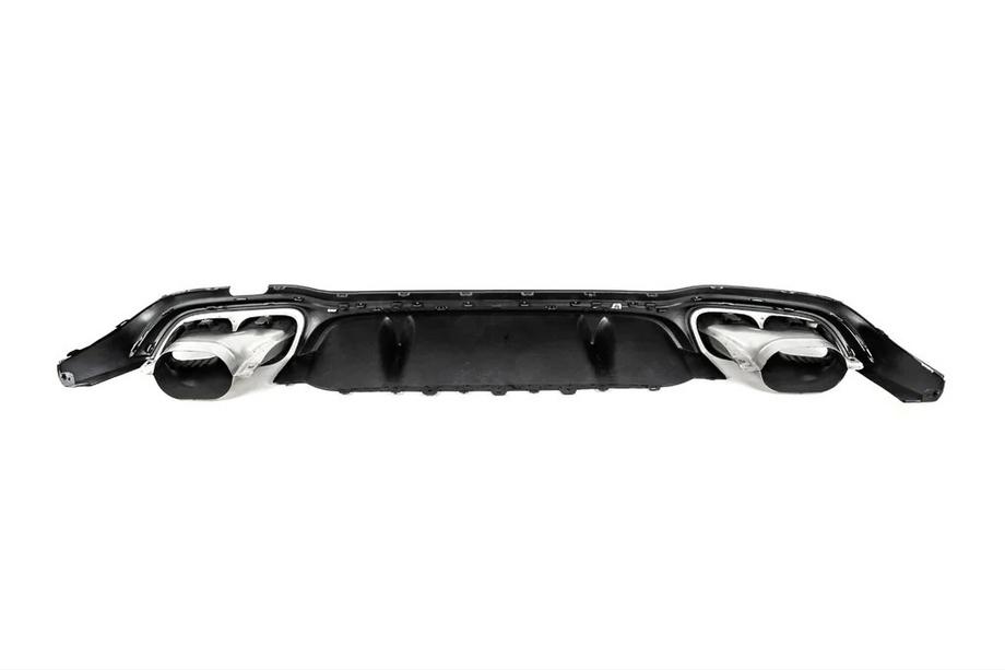 Mercedes E-class W213 2016-2023 Diffuseur arrière avec embouts d’échappement E63-Desgin Silver (pour AMG/AMG-Line 2020-2024) Photo 2