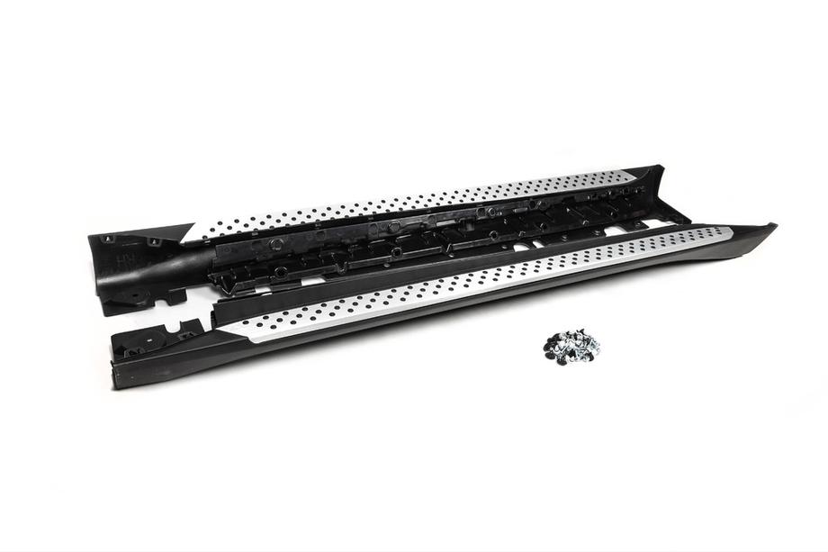 BMW X6 E71 2008–2014 Marchepieds originaux (2 pcs, aluminium) Image