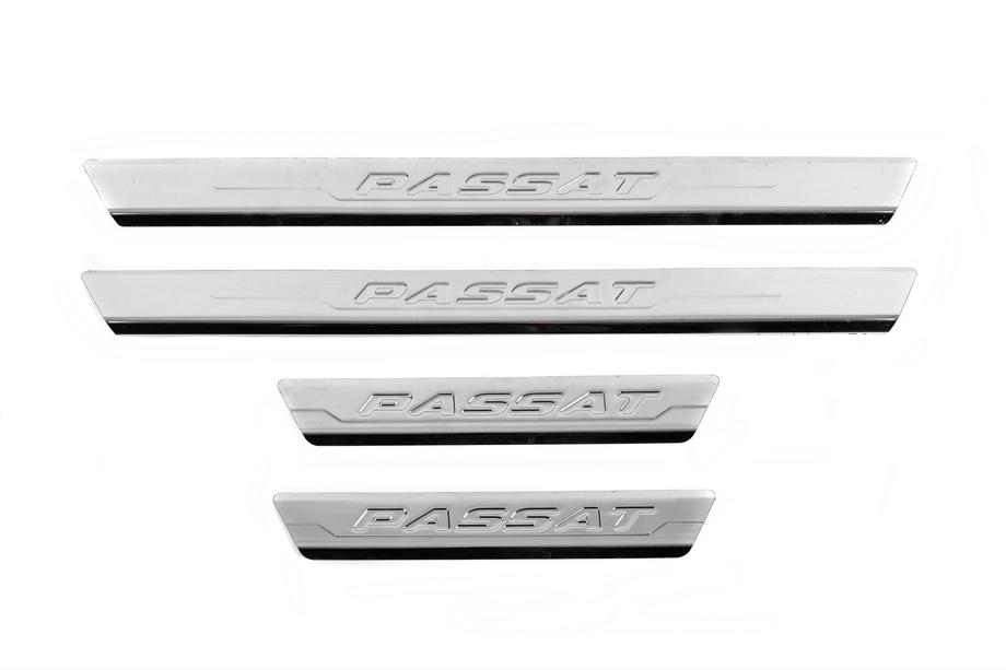 Volkswagen Passat CC 2008-2017 Seuils de porte Carmos V3 (4 pcs, inox) Photo 1