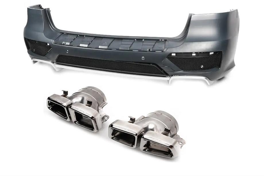 Mercedes GLE/ML class W166 2011-2018 Pare-chocs arrière complet (style AMG ML63, pour ML) Photo 1