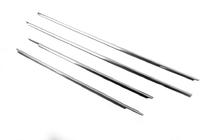 Toyota Hilux 2006-2015 Moulures de Vitres (4 pcs, Inox) Carmos - Acier Inoxydable Turc photo 3