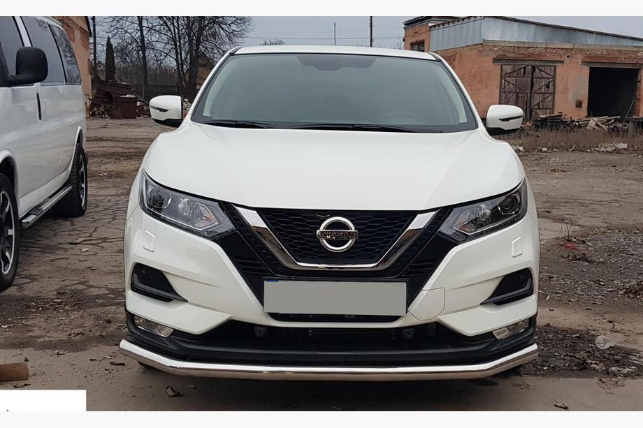Nissan Qashqai 2014-2021 Protection avant ST008 (2017-2021, inox) Photo 1