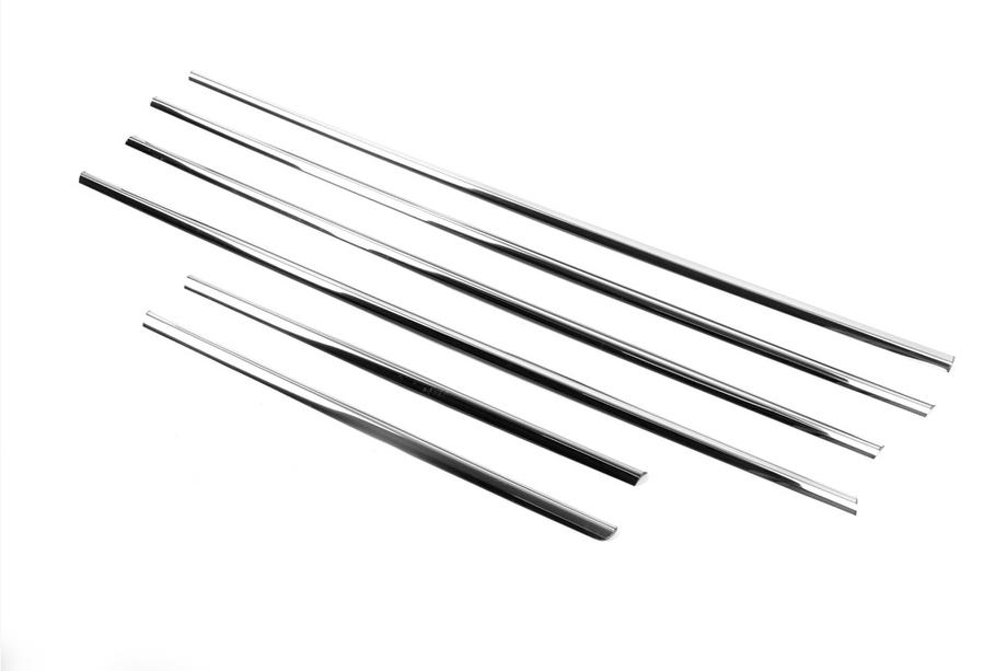 Toyota Land Cruiser 200 2007-2021 Moulures de vitre (6 pcs, inox) OmsaLine - Acier Inoxydable Italien Photo 13