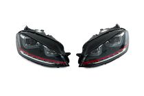 Volkswagen Golf 7/E-Golf 2012-2020 Phares avant Red-V2 (2012-2017, clignotants dynamiques, 2 pcs) photo 1